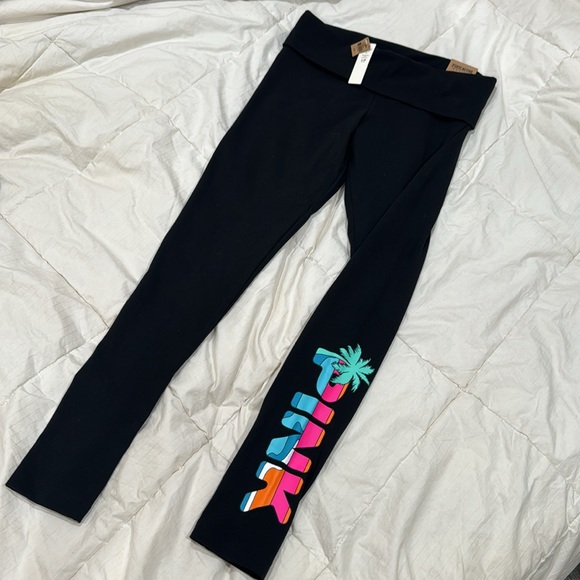 💕VS Pink COTTON FOLDOVER LEGGINGS IN FULL LENGTH - Picture 4 of 12